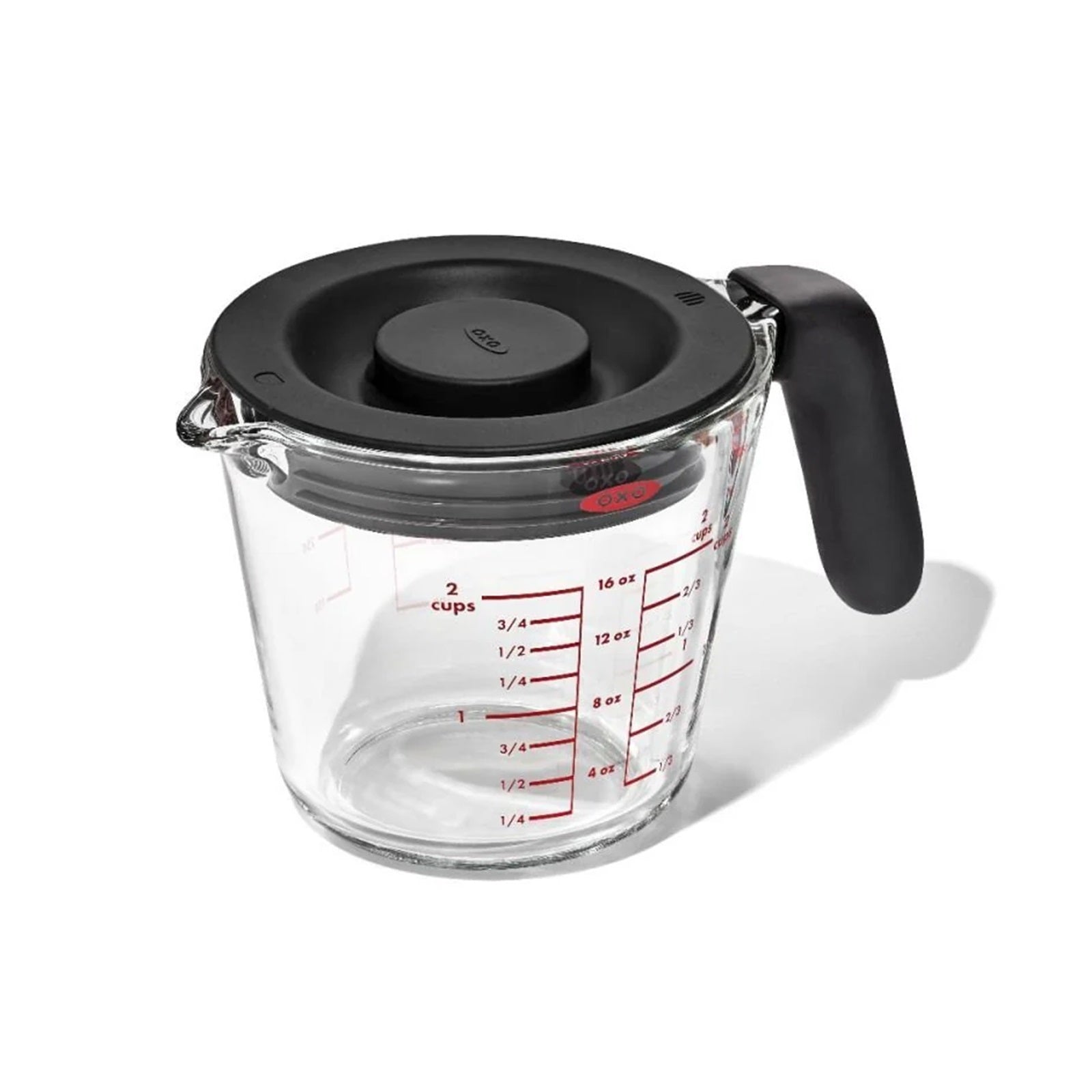 2 CUP GLASS MEASURING CUP WITH LID OXO